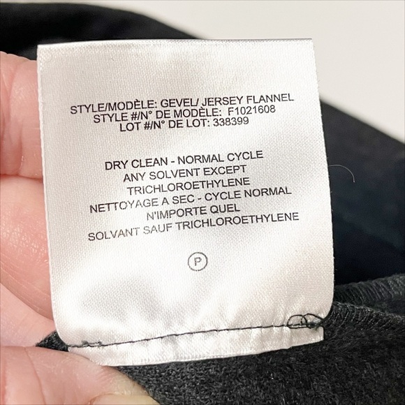 Theory Wool Gevel Dress 4 gray flannel neutral minimalist career work shift - Picture 13 of 14